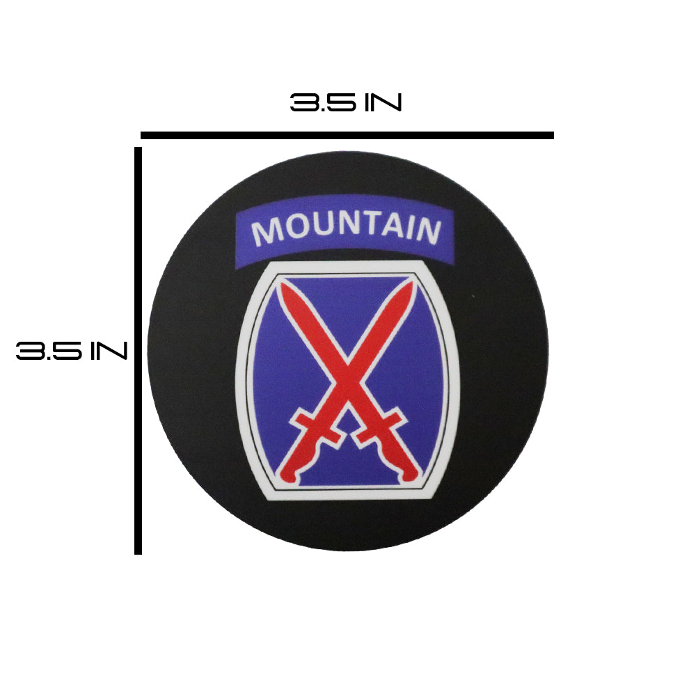 Rubber Coaster | 10th Mountain Division (4 Pack)