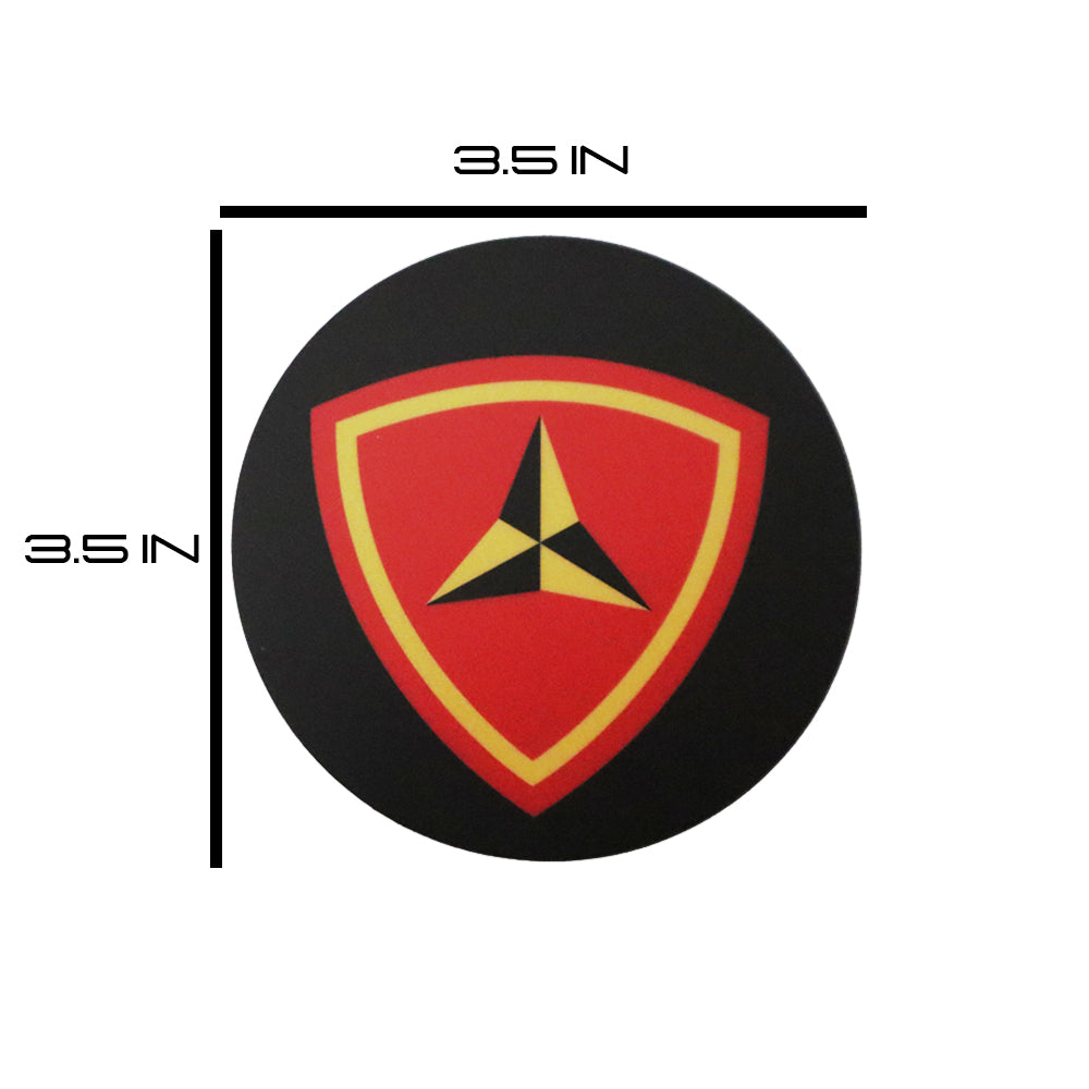 Rubber Coaster | 3rd Marine Division (4 Pack)